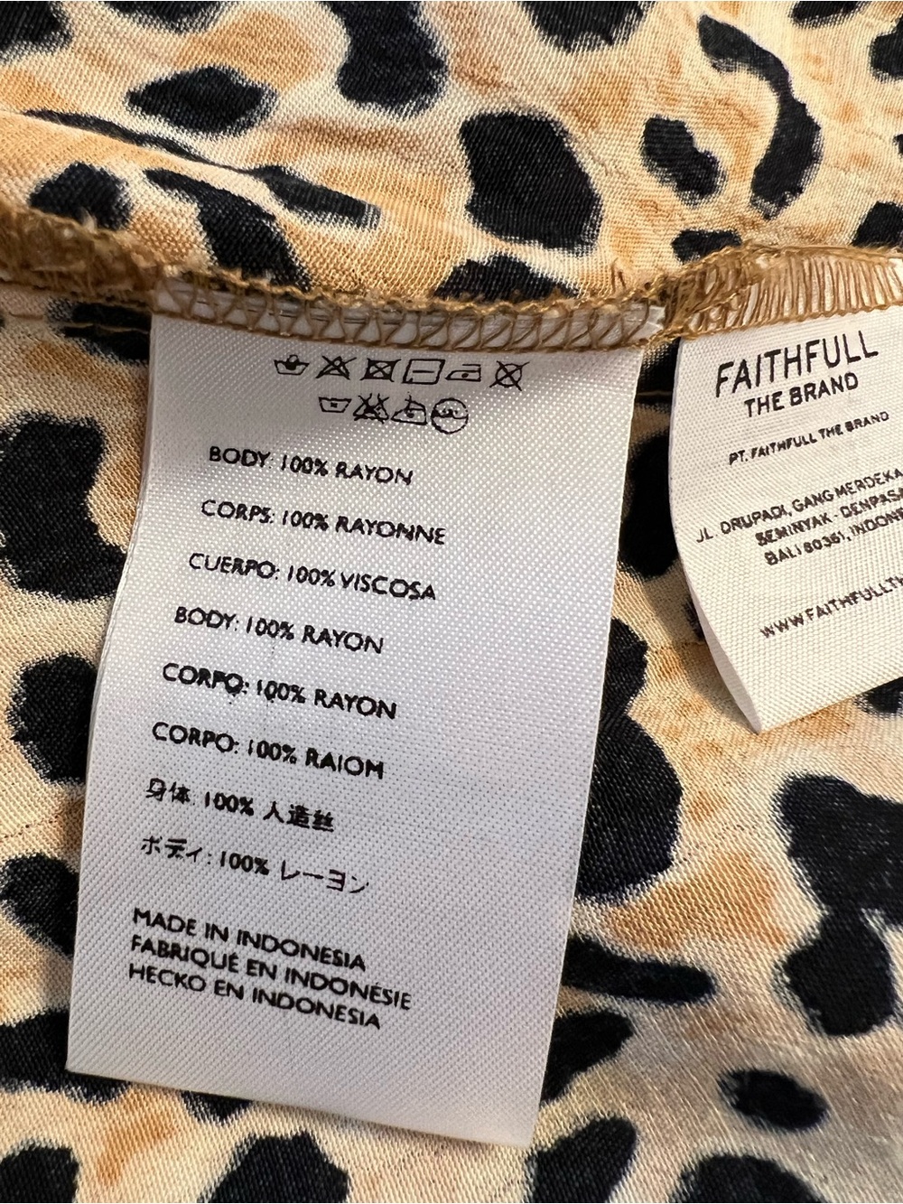 Faithful the Brand leopard print wrap skirt - Picture 10 of 12